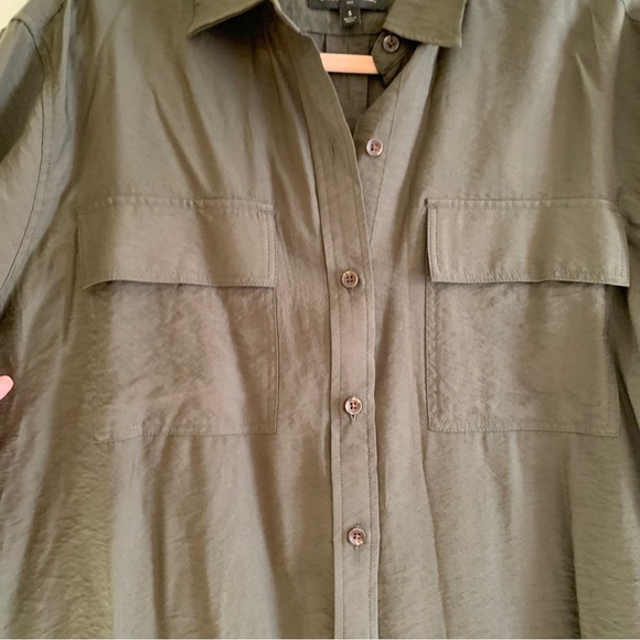 Banana Republic Factory Women’s Utility Shirt Green Size Small EUC - Picture 2 of 8